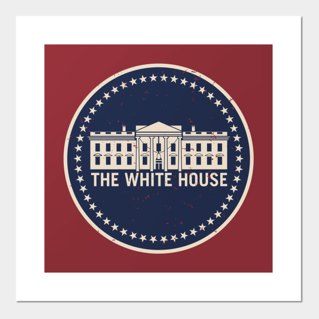 The White House Washington D.C. Vintage Style Logo - White House ...